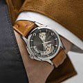 Hamilton Hamilton Jazzmaster Open Heart Auto H32565585 механические мужские часы часы, крупный план черный циферблат