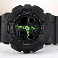 Casio GA-100C-1A3 наручные мужские часы застежка крупным планом